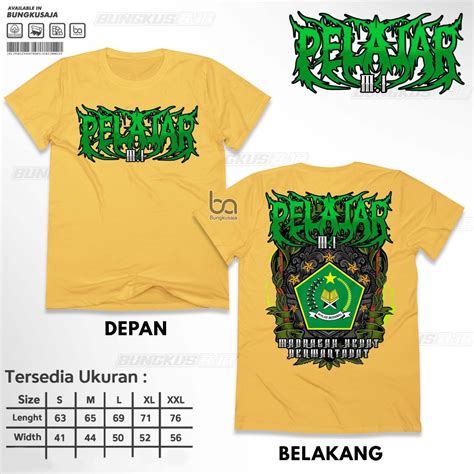 Jual Kaos Pelajar Mi Baju Distro Madrasah Ibtidaiyah Viral Keren