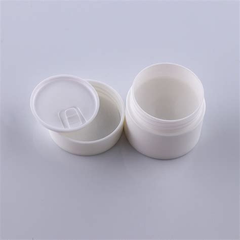 Double Wall Skincare Container 5g 10g 15g 20g 30g 50g Matte White Pp Plastic Lip Balm Jar