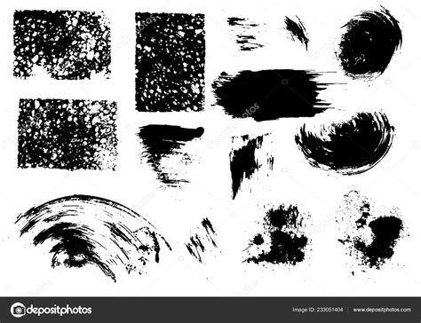 Vector Drawing Paints Strips Grunge Prints Design Elements Your