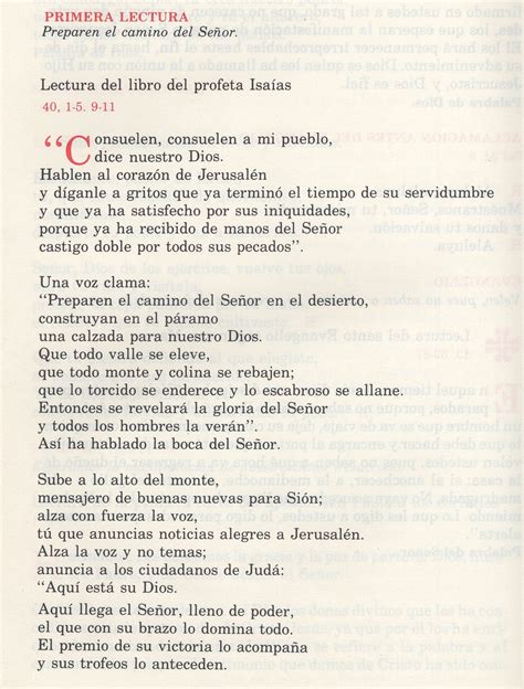 Segundo Domingo De Adviento — St Joseph Liturgy