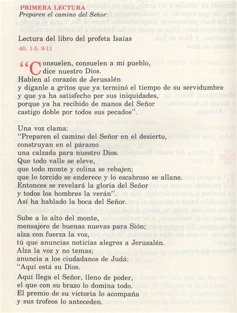 Segundo Domingo De Adviento St Joseph Liturgy