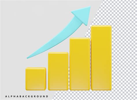 Business Grow Icon Psd Eps 3d Render Graphic By Rabeya Creative Fabrica