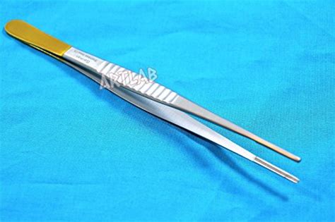 New German DEBAKEY Artery ATRAUMATIC Tissue Forceps W Gold Handle 6