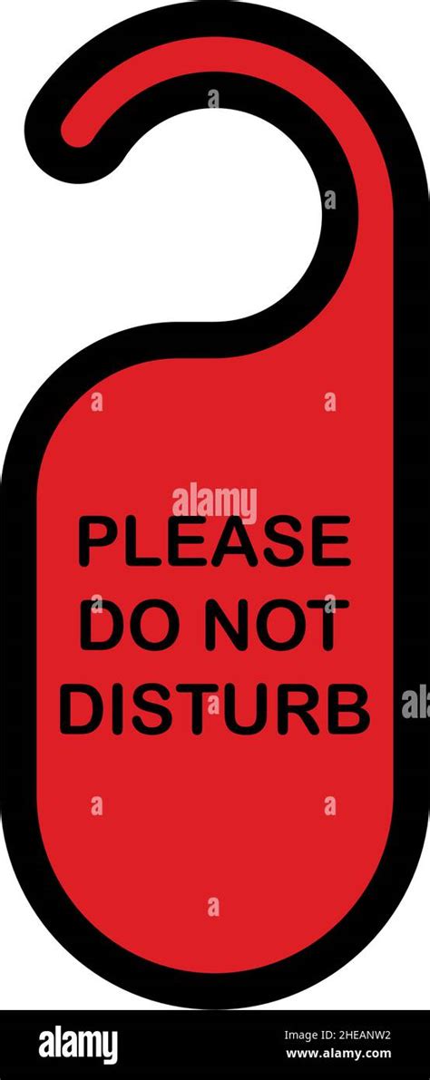 Don T Disturb Tag Icon Editable Bold Outline With Color Fill Design