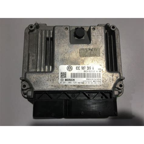 Ecu Motor Bosch Med1755 0261s05728 Vag 03c907309a