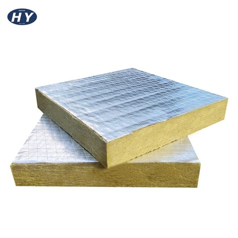 High Basalt Content Aluminum Foil Rock Mineral Wool Board For New