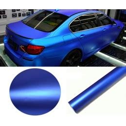 Bleu Mat Chrome Film Adh Sif Covering Voiture D Co Meuble