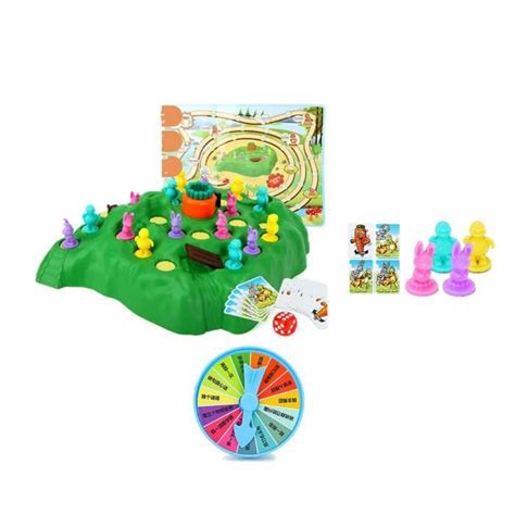 Pwshymi Jeu de piège à tortue lapin Tortue Bunny Trap Jeu de société