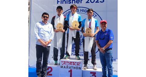 Rigzin Shabir Clinch Top Spots In Ladakh Marathon Daily Excelsior