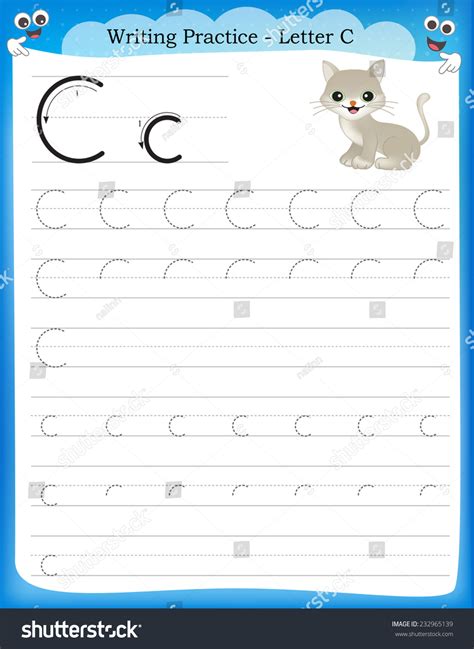 Letter C Practice Sheets