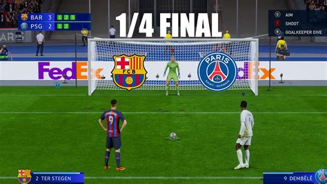 Barcelons Vs Psg Penalty Shootout Uefa Champions League 2324 Ucl Fifa 23 Gameplay Youtube