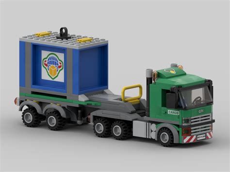 Lego Moc Cargo Cabover And Container Trailer By Haulingbricks