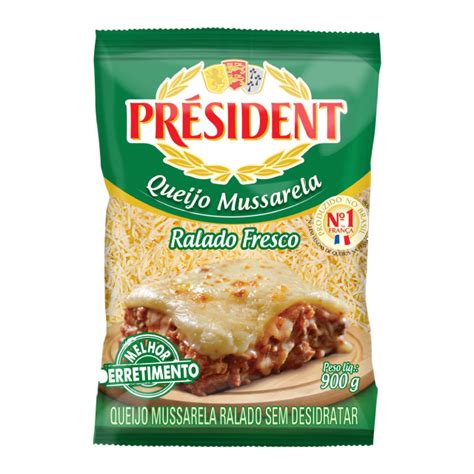 Queijo Ralado Mussarela President 900G MegaG Alimentos