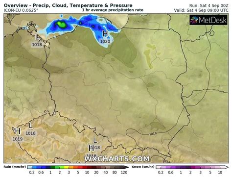 Pogoda Na Dzi Wrze Nia Lokalny Deszcz Na P Nocy Przeja Nienia I