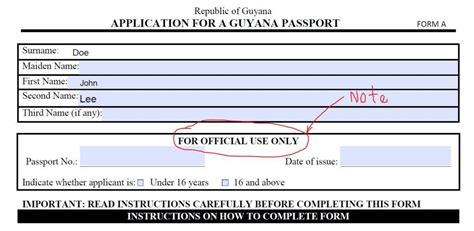 How To Renew Your Guyana Passport With Renewal Form