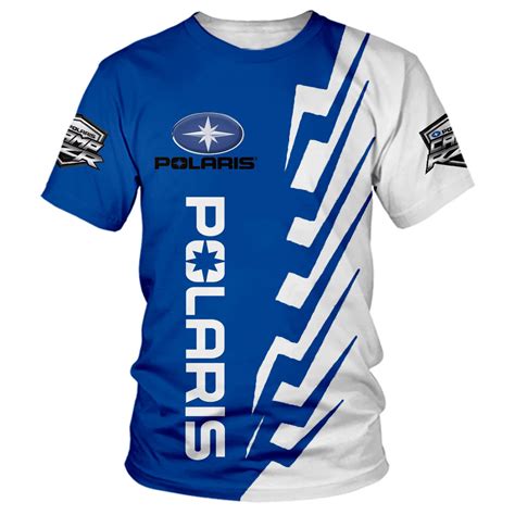 Polaris Camisetas Con Estampado 3D De Coche De Carreras Para Hombre Y