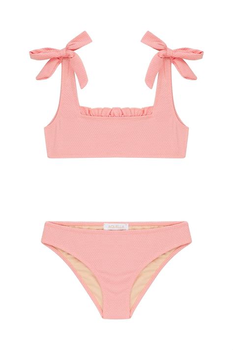 Aquella Kız Çocuk Fırfır Detaylı Bağcıklı Bikini Takım Fiyatı Yorumları Trendyol
