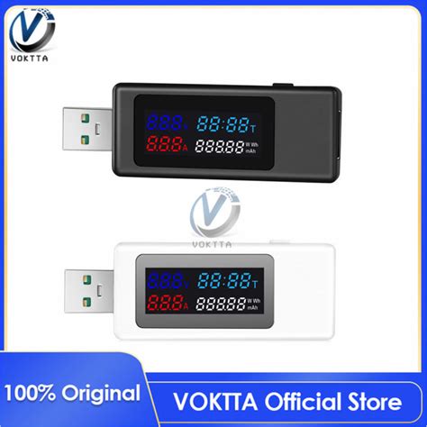 Original Voktta Dc V Usb Tester Current Voltage Meter Timing Power