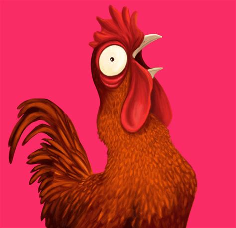 Rooster Illustration Character Design On Behance