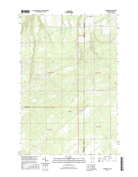 Foxboro Wisconsin US Topo Map – MyTopo Map Store