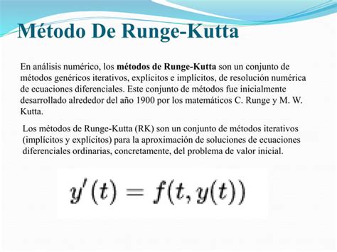 Metodo De Runge Kutta Ppt