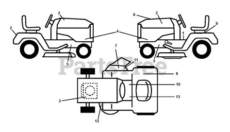 Husqvarna Lth 151 960410019 07 Husqvarna Lawn Tractor 2010 01 Decals Parts Lookup With