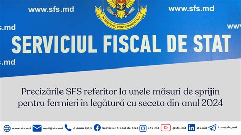 Precizările SFS referitor la unele măsuri de sprijin pentru fermieri în