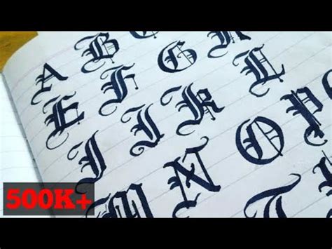 Gothic Calligraphy A To Z Capital And Small Letters - Go Images Cast