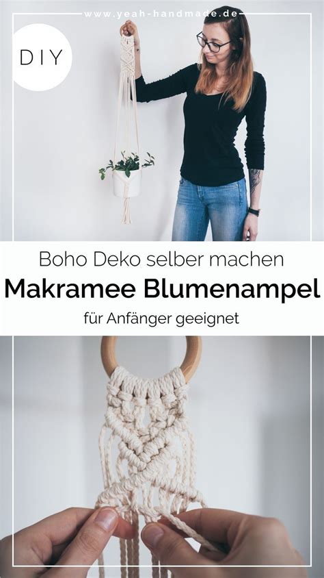 Diy Makramee Anleitung Blumenampel Pflanzenh Nger Pdf Anleitung Schritt