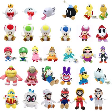 Peluche Jouet Super Mario Bros Goomba Nabbit Cappy Waluigi Pokey Koopa