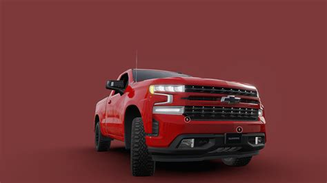 Chevrolet Silverado Rst 2020 Cgtrader