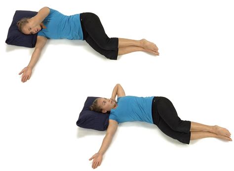 Side Lying Thoracic Rotation Rehab Links System