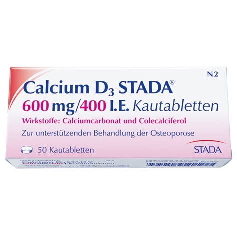 Calcium D3 STADA 600 Mg 400 I E Kautabletten Shop Apotheke