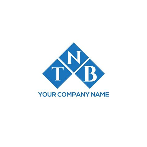 TNB letter logo design on WHITE background. TNB creative initials ...