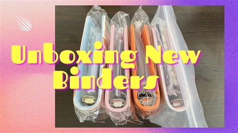 Unboxing New Binders BCL YouTube