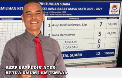 Ketum Lsm Jembar Selamat Atas Terpilihnya Bung Ucok Menjadi Ketua Kki