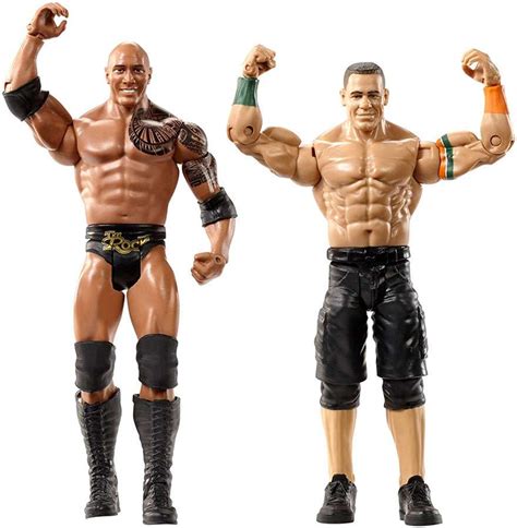 Wwe Wrestling Battle Pack Wrestlemania The Rock John Cena Action Figure