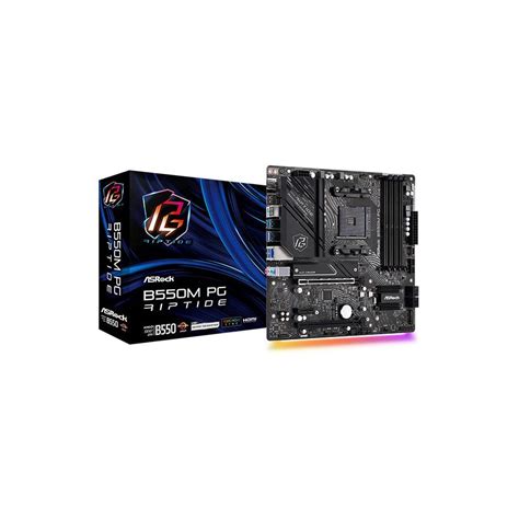 Motherboard Asrock B550 Pg Riptide Microatx For Amd Am4 Cpus Ddr4