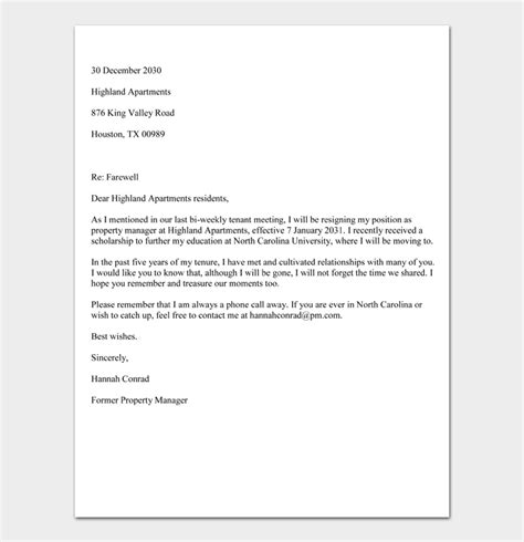 44 Best Farewell Letter Samples For Boss Employee Friend Etc