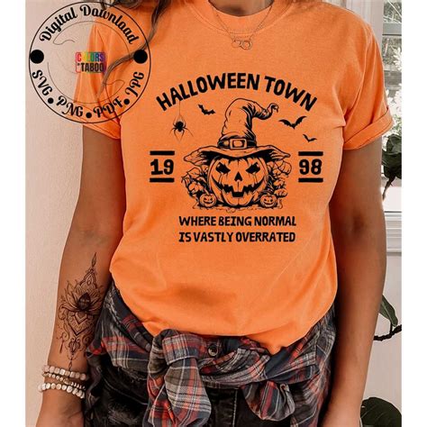 Halloween Town University Svg Png Pumpkin Face Svg Spooky Inspire