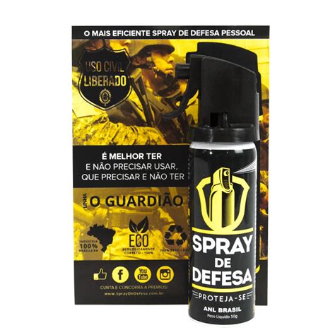 GUARDIÃO Spray de defesa pessoal guardião 50g Geth Distribuidora a