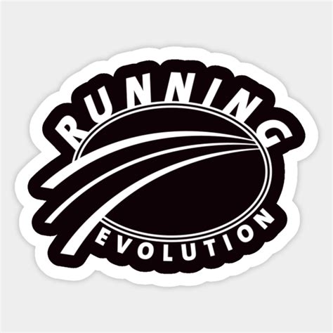 Running Evolution - Running - Sticker | TeePublic