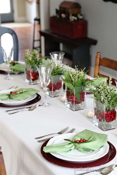 Ideas For Christmas Table Decorations Easyday