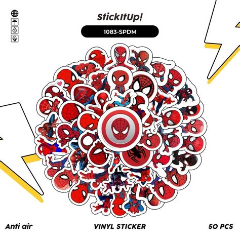 Jual Cod Pcs Stiker Pack Spiderman V Lucu Lucu Aesthetic Vynil