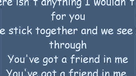 You Ve Got A Friend In Me Toy Story With Lyrics YouTube