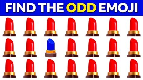 Finden Sie Odd One Out Emoji Quiz Leicht Mittel Schwer Unm Glich