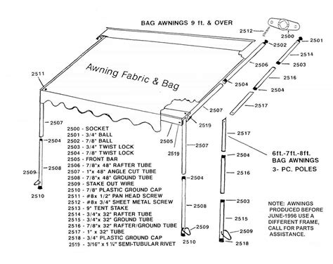 Exploring The Parts Of The Dometic 9100 Awning A Comprehensive Diagram