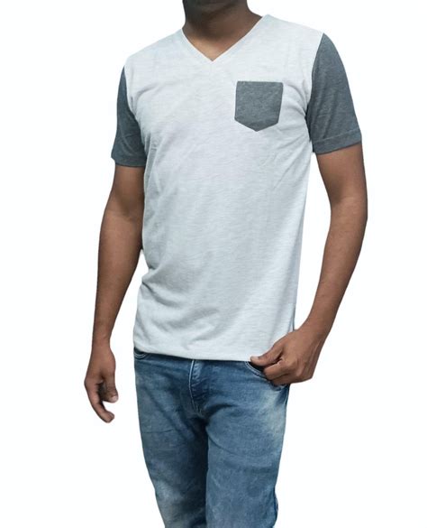 Cotton Plain V Neck Men T Shirt Large At Rs 224 Piece In Thane Id