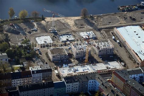 Luftaufnahme Brandenburg An Der Havel Baustelle Zum Neubau Von