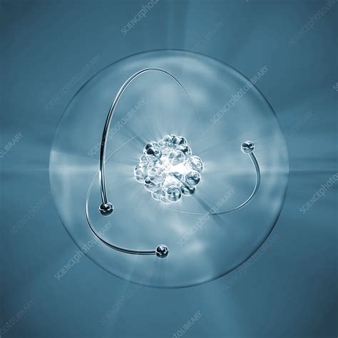 Atom, illustration - Stock Image - F025/0419 - Science Photo Library